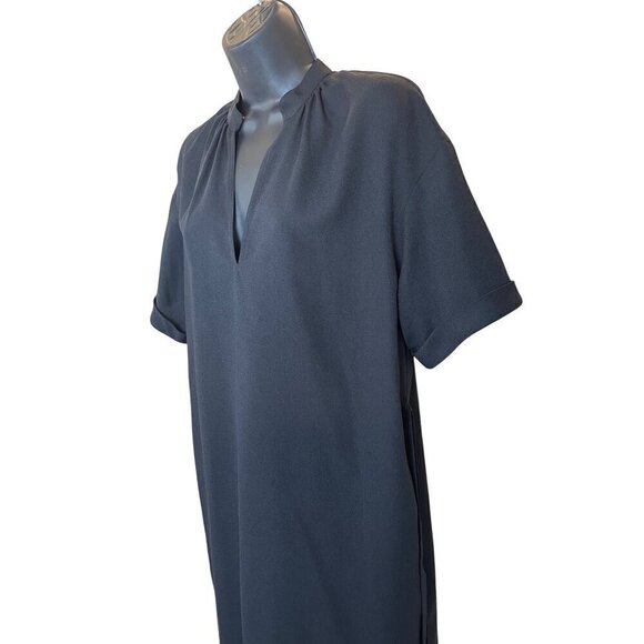 Babaton dress black classic elegant wear loose or with belt  pockets - Picture 2 of 11